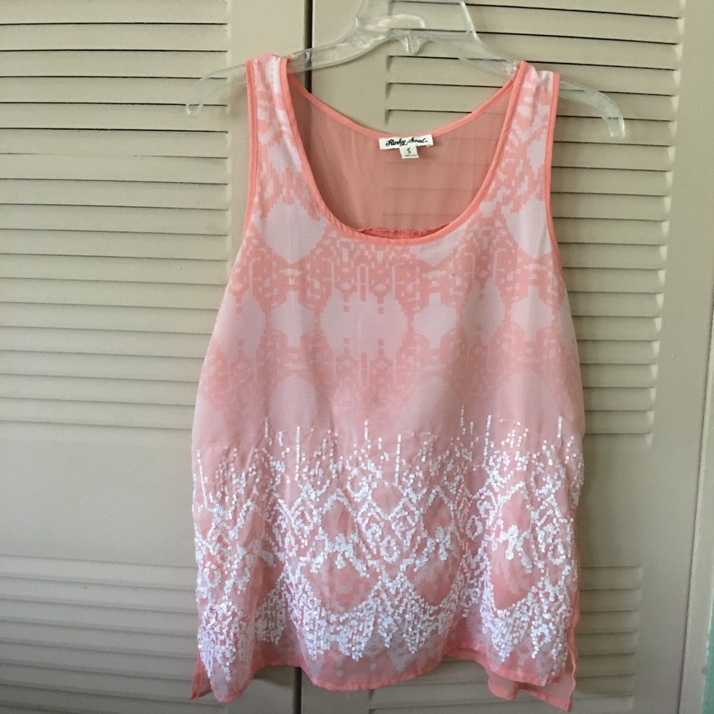 Coral Camisole with Details